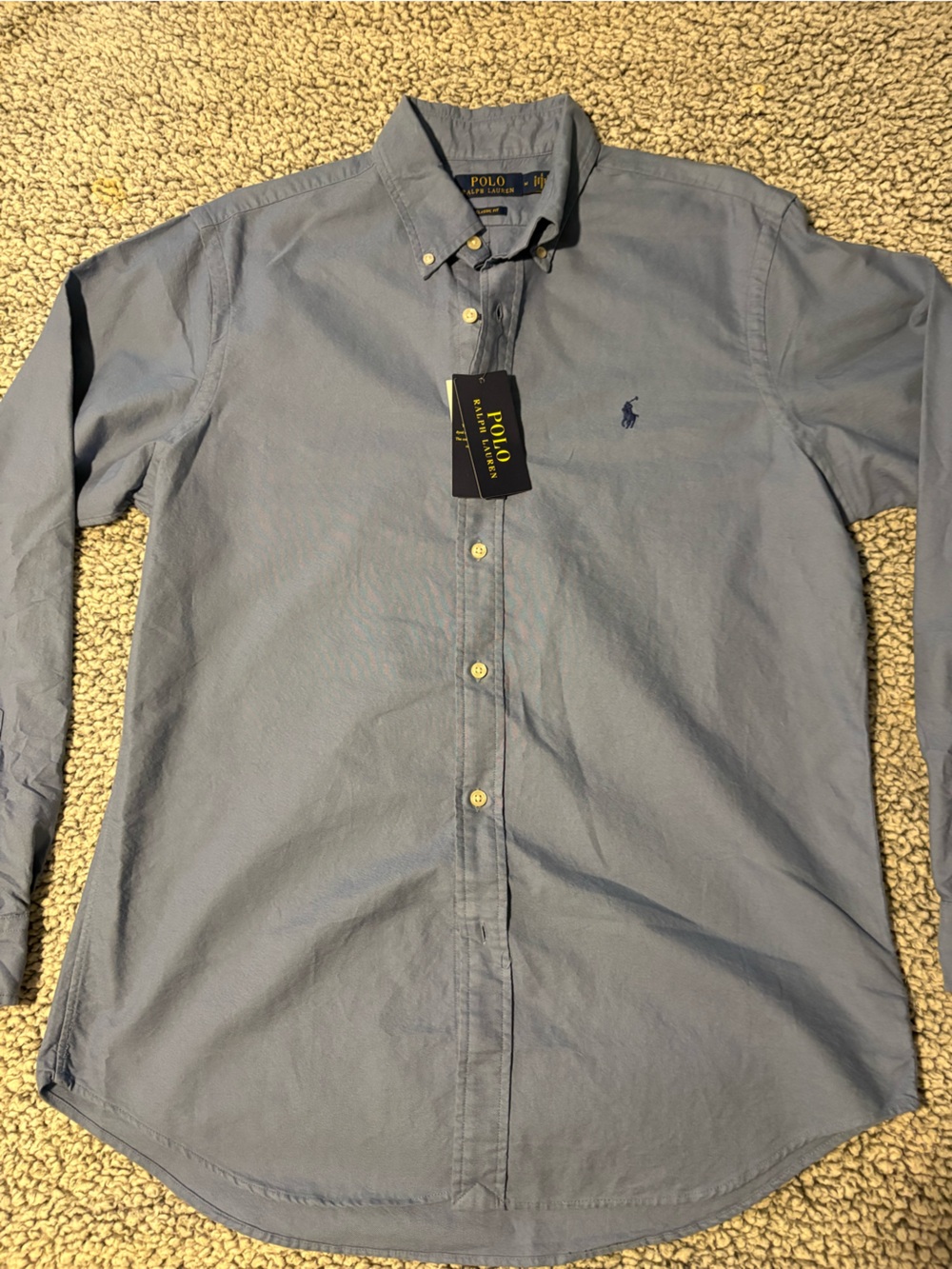 Polo Ralph Lauren Men’s Size M Blue Button Down shirt NWT!